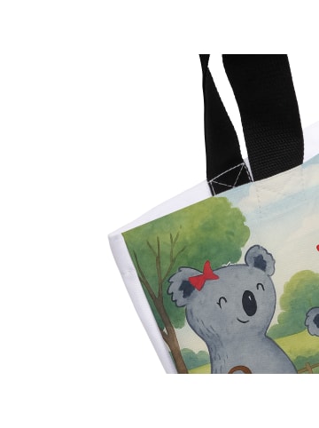 Mr. & Mrs. Panda Tasche Koala Familie zwei Design ohne Spruch in Weiß