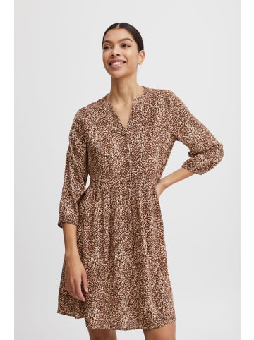 b.young Blusenkleid BYMMJOELLA VNECK DRESS 2 -20811211  Blusenkleid mit floralem Muster in Braun