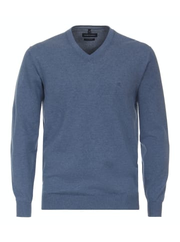 CASAMODA Pullover mit V-Ausschnitt uni 004430 in Blau