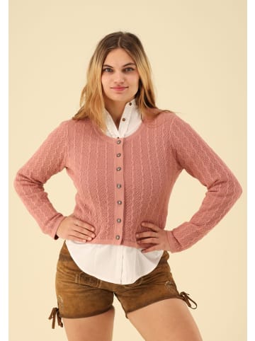 OS-Trachten Strickjacke Borida in dunkelrot