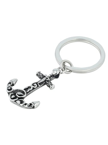 Adeliás Unisex Anhänger – Schlüsselanhänger aus Edelstahl in schwarz