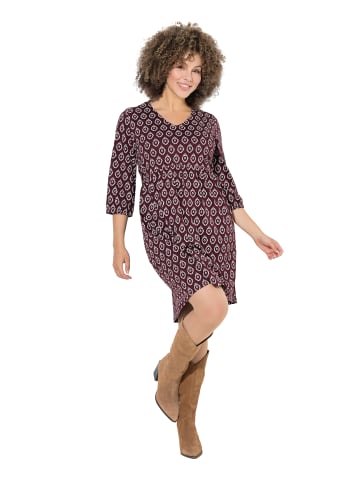 Ulla Popken Jerseykleid in pflaume
