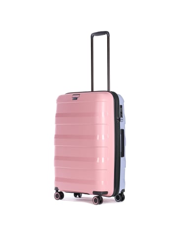 Stratic Straw 4-Rollen Trolley bicolor 66 cm in rose light-blue