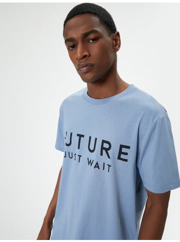 KOTON T-shirt in Blau