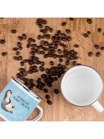 Mr. & Mrs. Panda Trinkbecher Pinguin Lachen mit Spruch in Eisblau