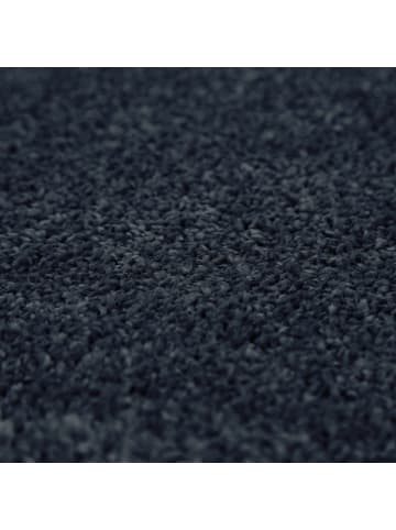 KADIMA DESIGN Waschbarer Teppich waschmaschinenwaschbar Unifarben Küche, Flur in Marineblau