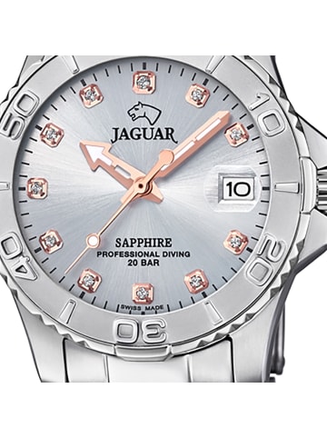 Jaguar Analog-Armbanduhr Jaguar Cosmopolitan silber mittel (ca. 34mm)