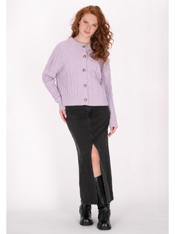 DreiMaster Vintage Damen Cardigan in Lavendel melange