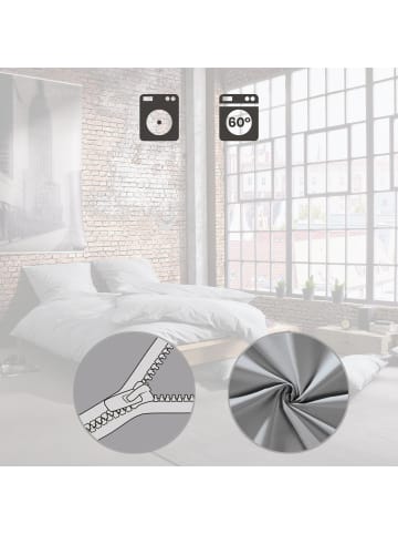 Erwin Müller Perkal Bettwäsche Günzburg in hellgrau