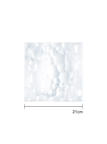 Nachtmann 2er Set Platte quadratisch Sphere 21 x 21 cm transparent in transparent