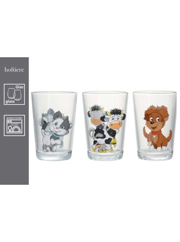 Ritzenhoff & Breker 3-tlg. Kindergläser Hoftiere in Bunt – 205 ml in bunt