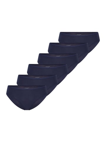 UNCOVER BY SCHIESSER Tai Slip Bamboo Cotton in Dunkelblau