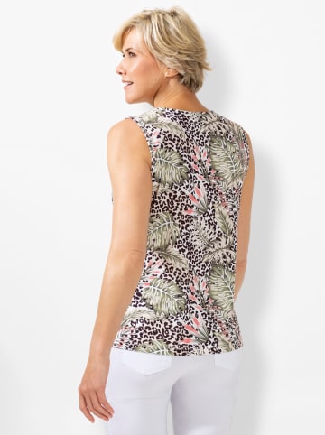 WITT WEIDEN Shirttop in ecru-khaki-bedruckt