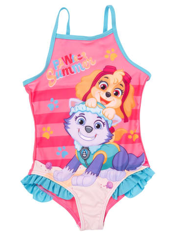 United Labels Paw Patrol Badeanzug mit Rüschen - Skye & Everest Schwimmanzug in Mehrfarbig