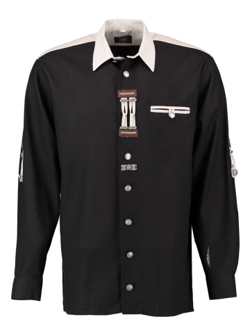 OS-Trachten Trachtenhemd Nevai in schwarz