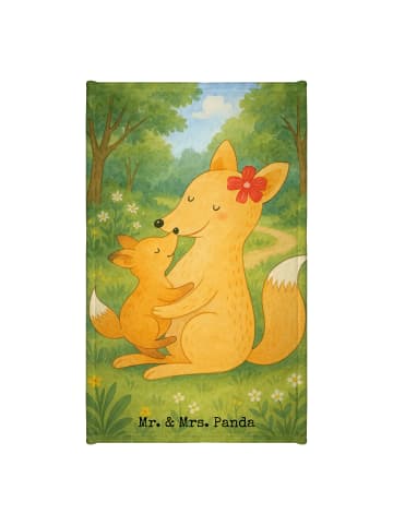 Mr. & Mrs. Panda Handtuch Fuchs Mama Design ohne Spruch in Weiß
