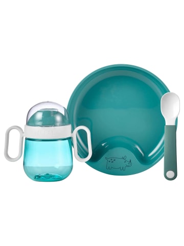 Mepal 3er Set Babygeschirr Mio in deep turquoise