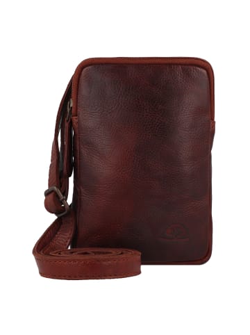 Greenburry Rugged Handytasche Leder 13 cm in brown