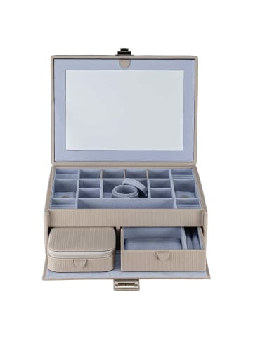 Windrose Corbello - Schmuckkoffer L 28 cm (taupe) in taupe