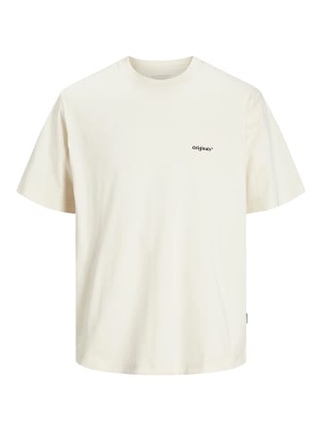 JACK & JONES PLUS T-shirt in Antique White
