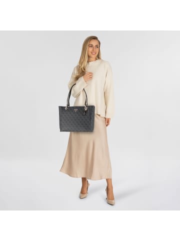 Guess Noelle II Schultertasche 35 cm in coal logo