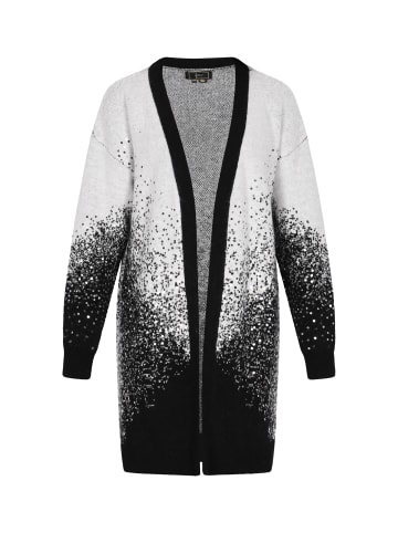 faina Cardigan in Wollweiss Schwarz