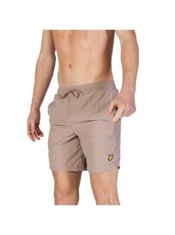 Lyle & Scott Beige Nylon Badeshorts