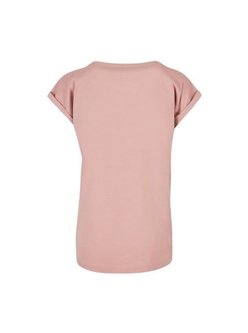 Mister Tee Top "Ladies Kicks Love Extended Shoulder Tee" in Rosa