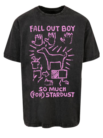 F4NT4STIC Oversize T-Shirt Fall Out Boy Pink Dog So Much Stardust in schwarz