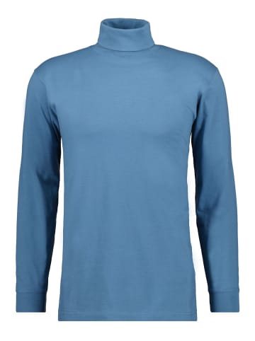 Ragman Langarm-T-Shirt in blau