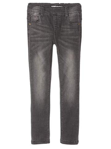 name it Mädchen Jeggings im Denim-Look in Grey Melange