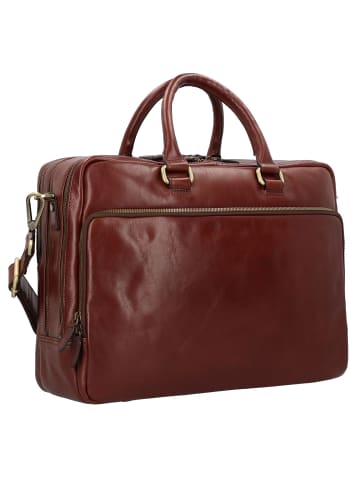 Leonhard Heyden Cambridge Aktentasche Leder 40 cm in rotbraun