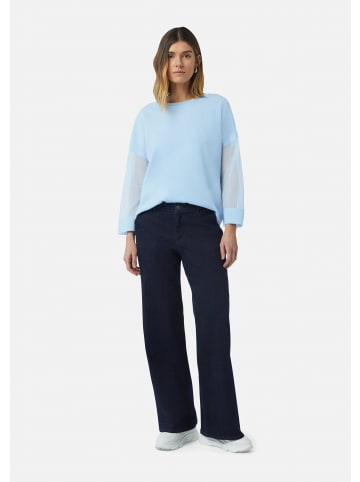 comma Strickpullover langarm in Blau