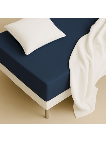 Schöner Wohnen Kollektion Spannbettlaken FLAT 1 in Blau