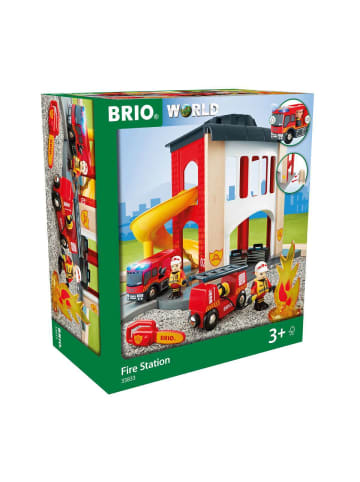 Brio Aktionsspiel Große Feuerwehr-Station mit Einsatzfahrzeug Ab 3 Jahre in bunt