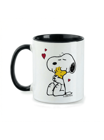 ONOMATO! Peanuts Snoopy Woodstock Tasse in Schwarz