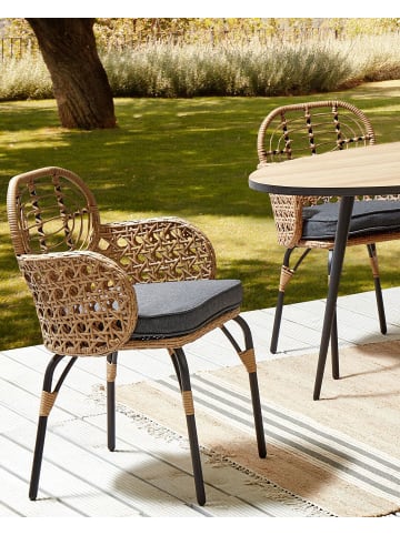 Beliani 4er-Set Esszimmerstuhl PRATELLO in /Beige/Grau