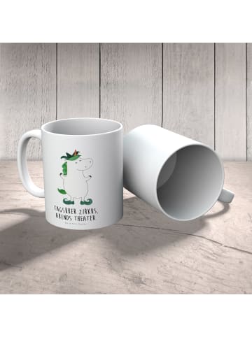 Mr. & Mrs. Panda Tasse Einhorn Joker mit Spruch in Weiß