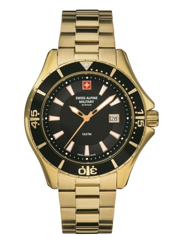 Swiss Alpine Military by Grovana Analoguhr für Herren in schwarz