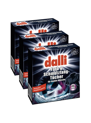 DALLI-WERKE Farb- & Schmutzfangtücher für dunkle Wäsche| Alle Textilien | 30 Tücher