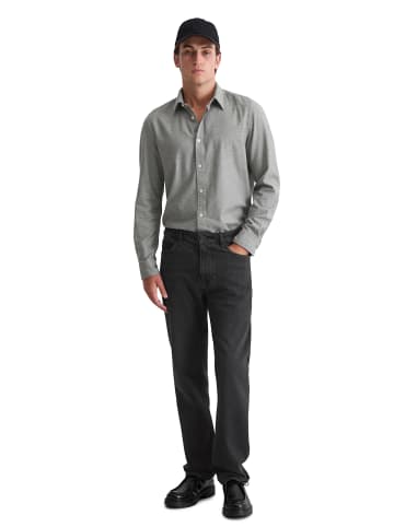 Marc O'Polo Hemd regular in multi/grey melange