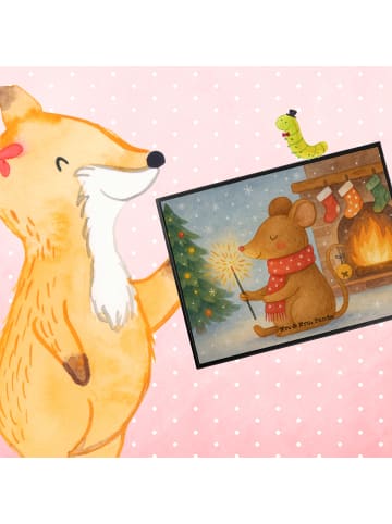 Mr. & Mrs. Panda Schreibunterlage Maus Weihnachten Design ohne S... in Weiß