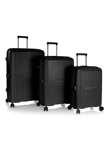 Heys AirLite 4 Rollen Kofferset 3-teilig mit Dehnfalte in black