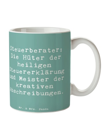 Mr. & Mrs. Panda Tasse Spruch Steuerberater Helden mit Spruch in Meeresbrise