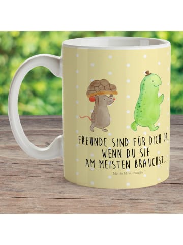 Mr. & Mrs. Panda Kinderpott Schildkröte Maus mit Spruch in Gelb Pastell
