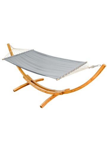 AMANKA XXL Hängematte mit Holzgestell 325 cm - Outdoor Set für 2 Personen bis 150 kg