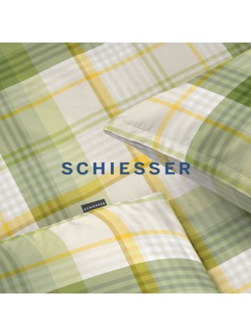Schiesser Renforcé Bettwäscheset Mosa 2-teilig in Grün