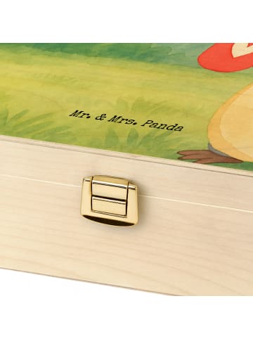 Mr. & Mrs. Panda Teekasten Pinguin Pommes Design mit Spruch in Weiß