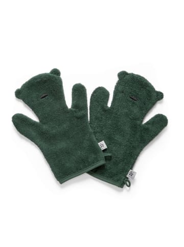 Sebra Frottee-Badehandschuh Milo in Bottle Green