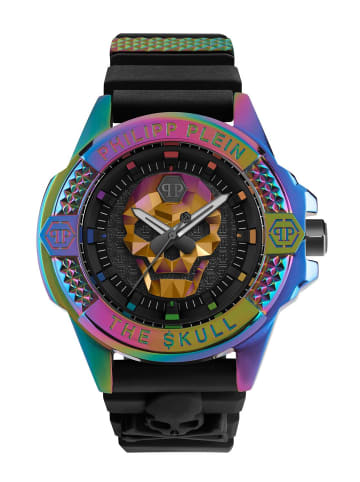 Philipp Plein Herrenuhr The $kull Rainbow in schwarz